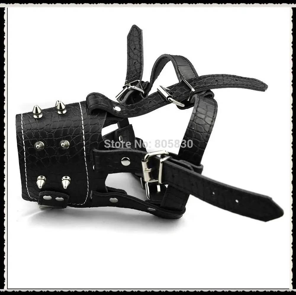 Шипастая шипованных морда и поводок /|leash pulling|stud rabbitstud slipper |