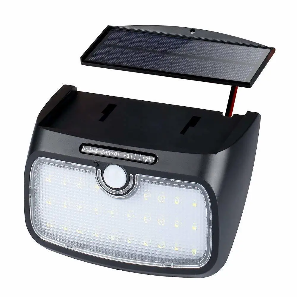 

PIR Motion Sensor Waterproof Security Wall Lamp Separable Solar Panel 20 28 48 LED Fence Garden Decoration Outdoor Night Light