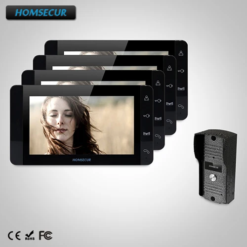 

HOMSECUR 7" Wired Video Door Phone Intercom System with Outdoor Monitoring (TC031+TM703-B)