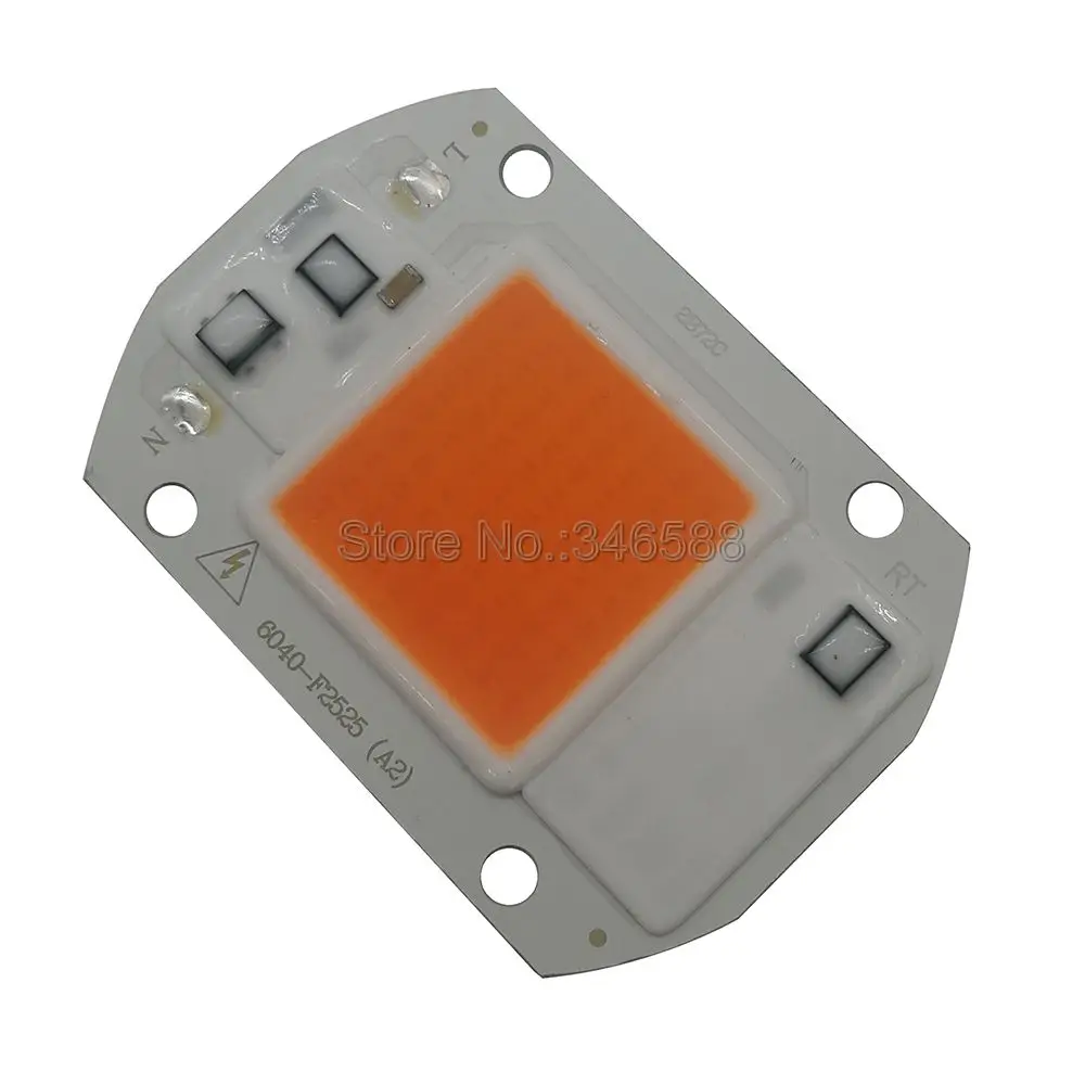 20 Вт 30 Вт 50 Вт светодиодный COB чип лампы AC 110 В 220 В DIY Smart IC высокой мощности светодиодный матричный прожектор холодный белый теплый полный спектр белого