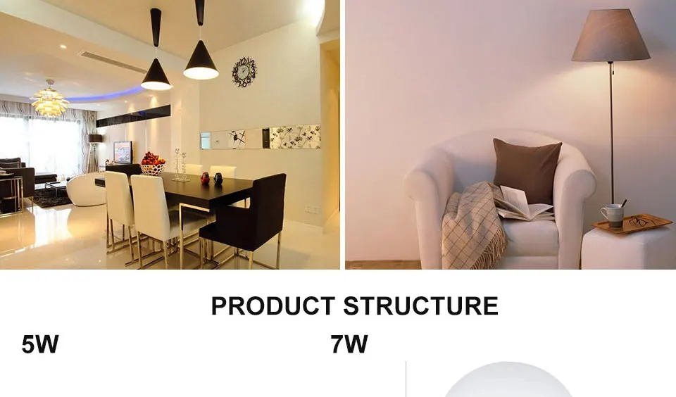 LED Bulb E27 110V 220V High Brightness Conventional LED light 5W 7W 9W 12W 15W 18W bedroom lamp Livingroom Lamps Nature White (7)