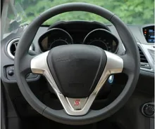 Neue Ankunft Fiesta Lenkrad Paillete Aufkleber Innendekoration Pailletten Fall Für Ford Fiesta Ecosport 2013 2014 2015 2016