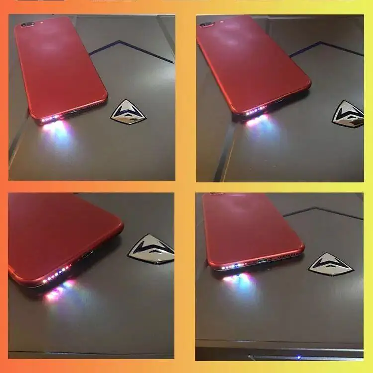 

SZYSGSD Led light for Iphone 6 loudspeaker led Light Music Glow Light For Iphone 7 7 Plus 8Plus loudspeaker led light music jump