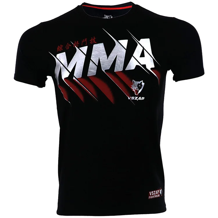 VSZAP MMA Muay Thai боксерские шорты Спортивная футболка тренировочная одежда дышащая