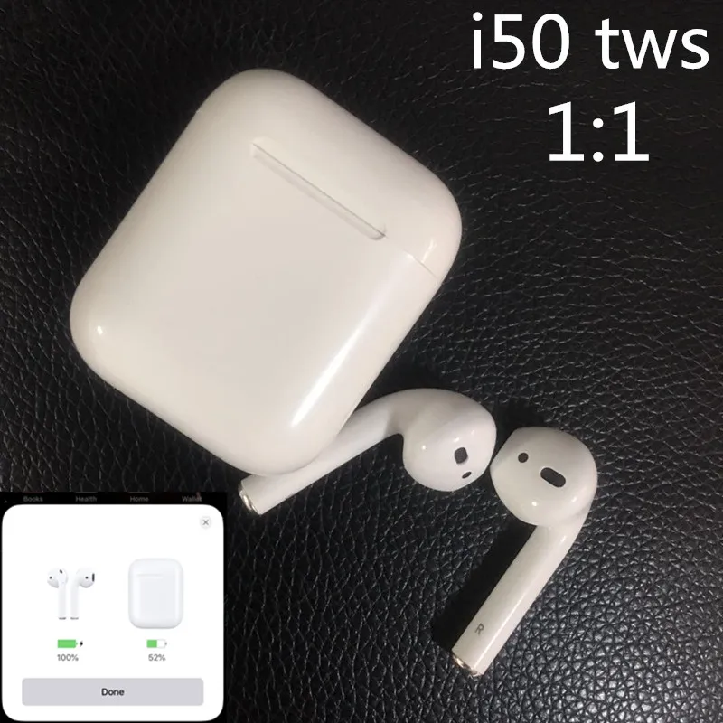 

i50 TWS 1:1 w1 chip Earphones Pop-up Animation Bluetooth 5.0 Headphones Wireless Bluetooth Earbuds pk i10 i40 i30 i20 tws XYpods
