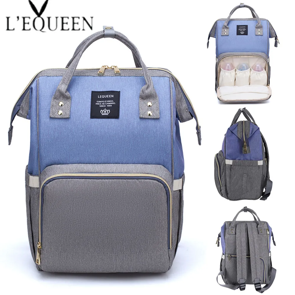 

LEQUEEN Mummy Maternity Diaper Bag Backpack Nursing Bag Large Capacity Travel Backpack Stroller Bag for Baby Care