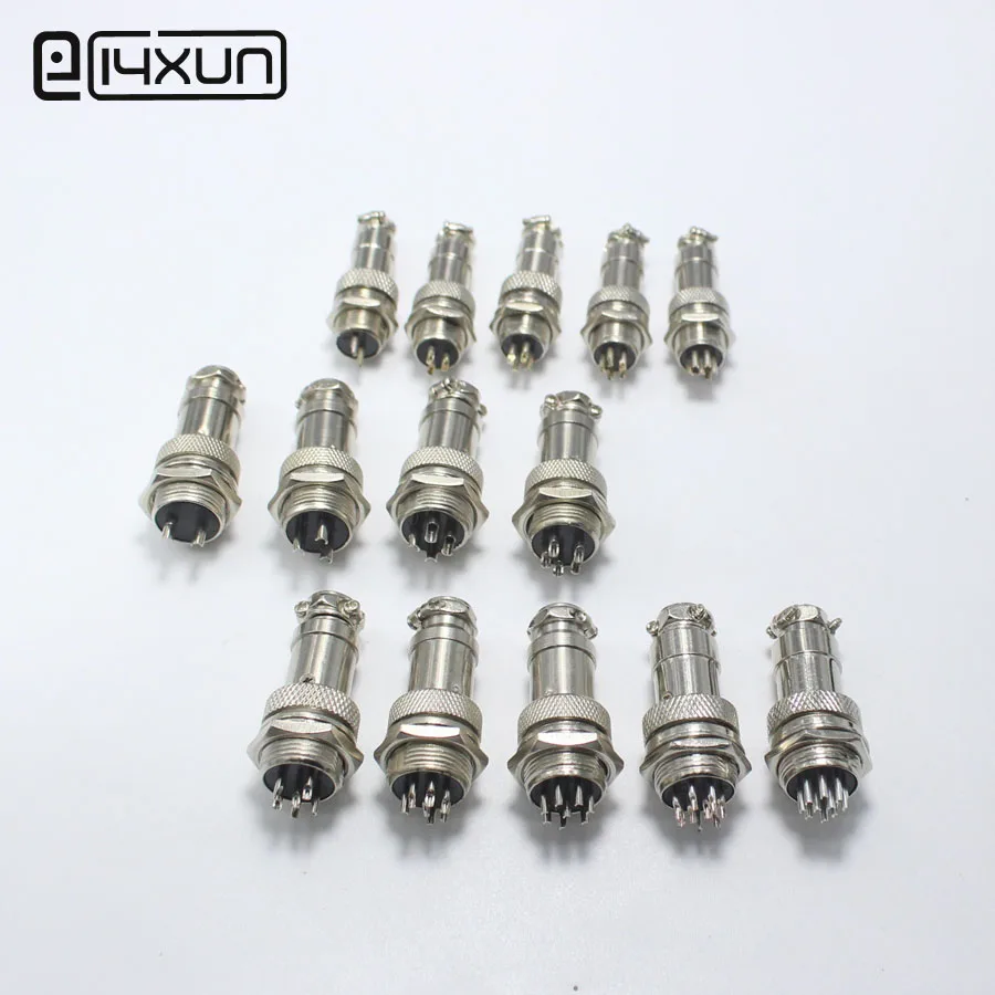 2,3,4,5,6,7,8 9 Pins Chassis Sockets Plugs Microphone Mic Plug GX16
