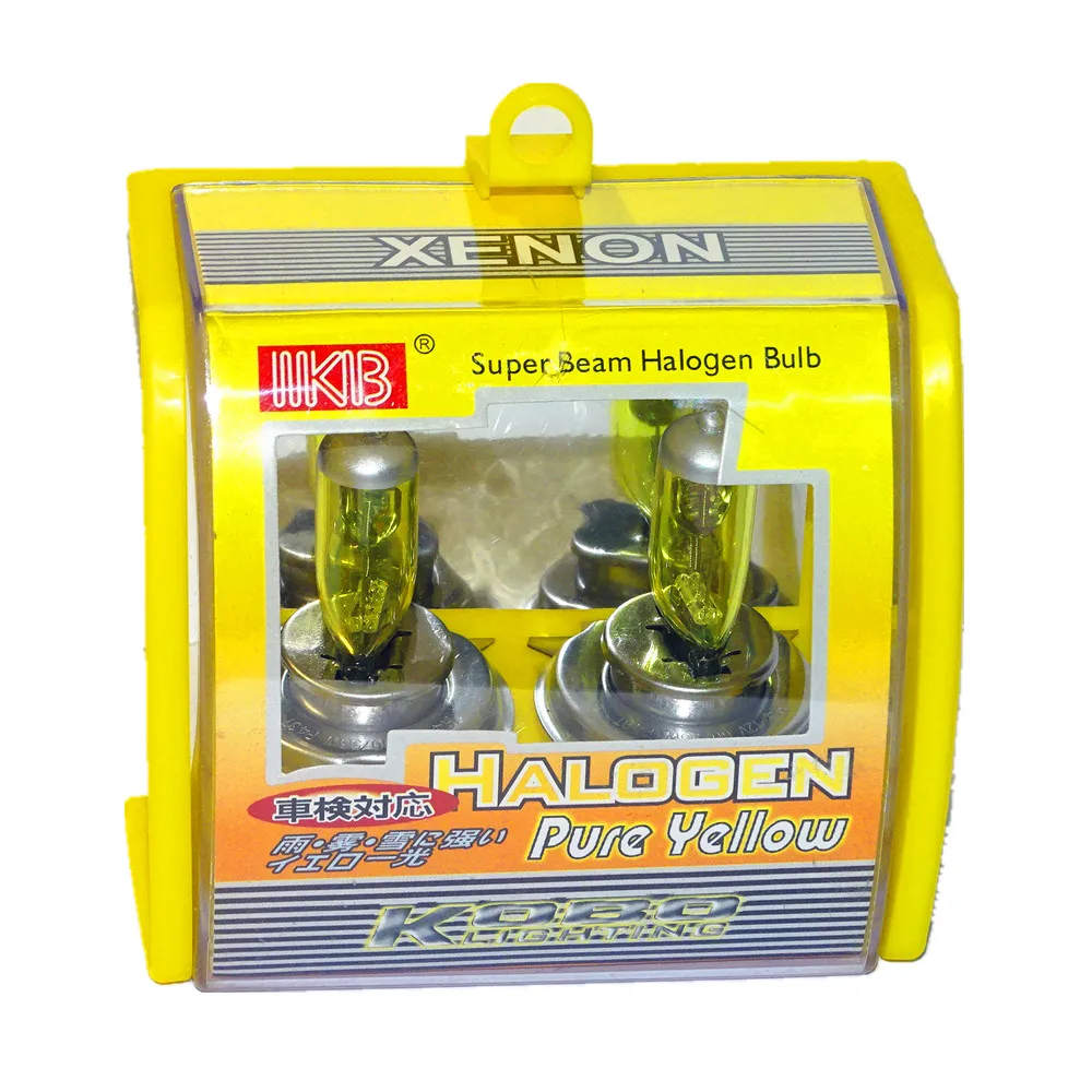 2x HB2 9003 H4 100/90W 3000K ксенона желтый Авто супер луч галогеновые лампы для фар