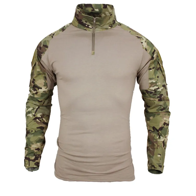 Мужские тактические походные рубашки мультикамера Военная Маскировочная Военная Мужская рубашка с длинными рукавами охотничьи футболки большого размера 5XL