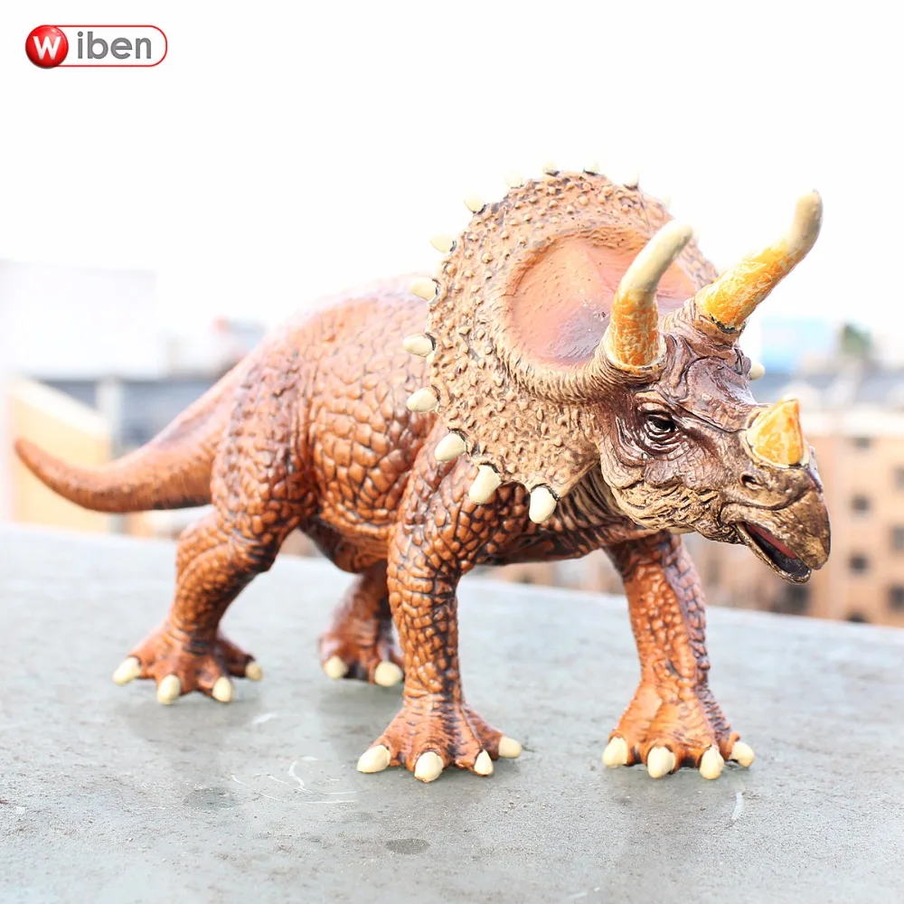 Wiben Jurassic Triceratops игрушки динозавра экшн и фигурки животных Коллекция высокого