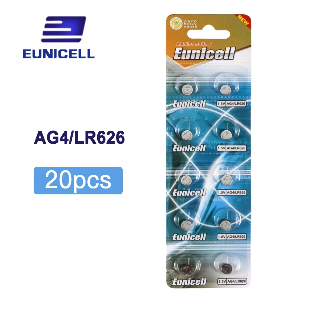 

20pcs/Lot AG4 377A 377 LR626 SR626SW SR66 LR66 Button Cell Watch Coin Battery