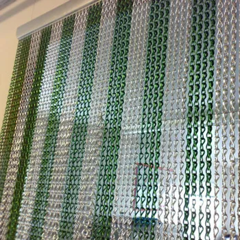 

Hanging metal chain door fly screen curtain doorway fly and insect screen