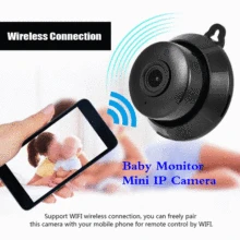 Home Security Baby Monitor Mini IP Camera 1MP 720P HD Mini WIFI Support 128G Memory Card 360 Degree Night Vision Smart Camera