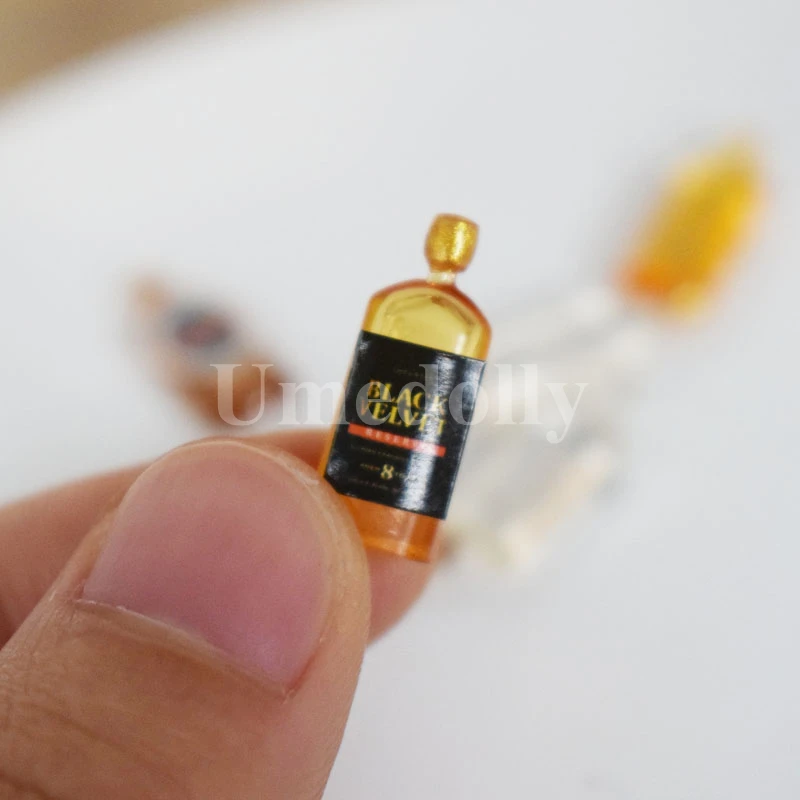 1/12 Dollhouse Miniature Wine Whisky 6PCS OB11 BJD Doll Food Drink Pretend Play Kitchen Accessories Toy