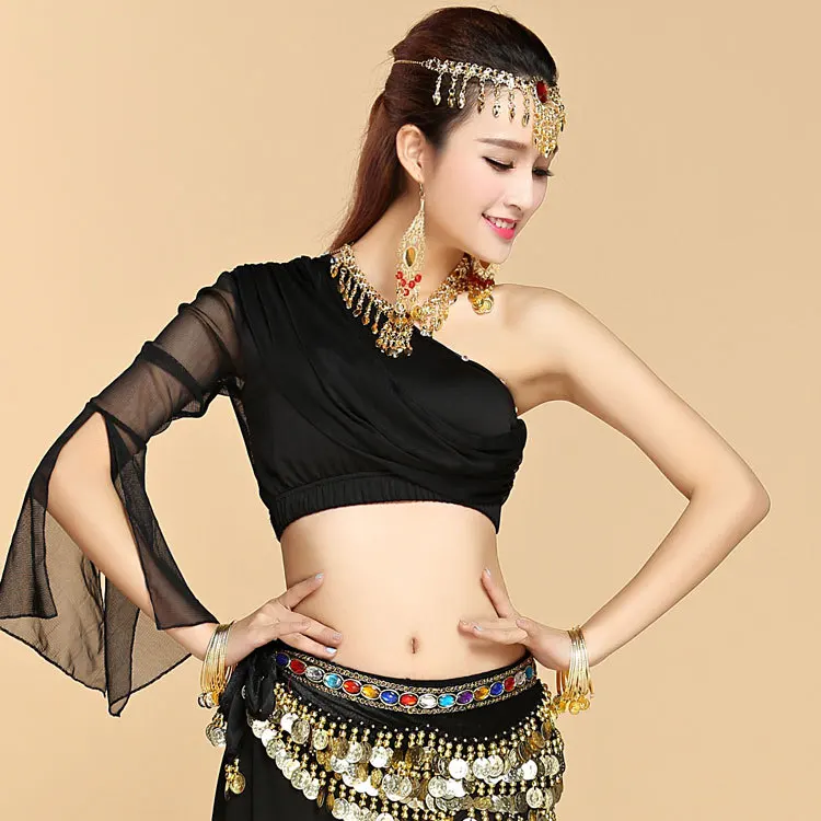 

Lady Dance Practice Dress Butterfly Shoulder Modal Costume Bellydance Costume