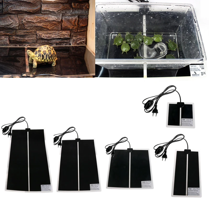New 220 240V EU Plug Adjustable Temperature font b Pet b font Heating Warmer Reptile Bed