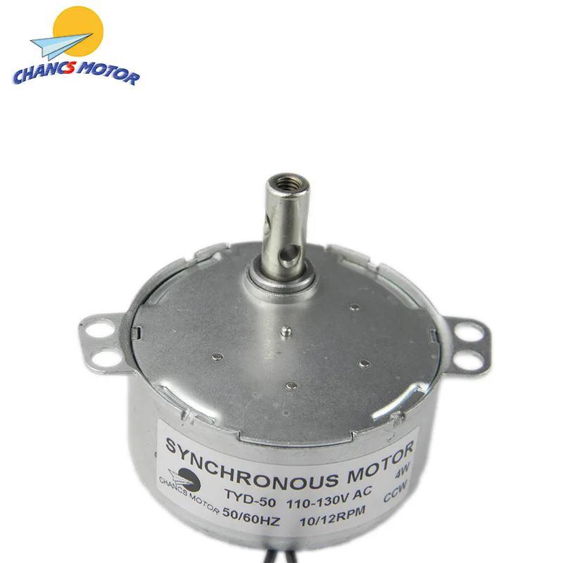 

CHANCS TYD-50 Small Synchronous Geared Motor 110V AC 10-12RPM 4W CCW Torque 3Kg.cm
