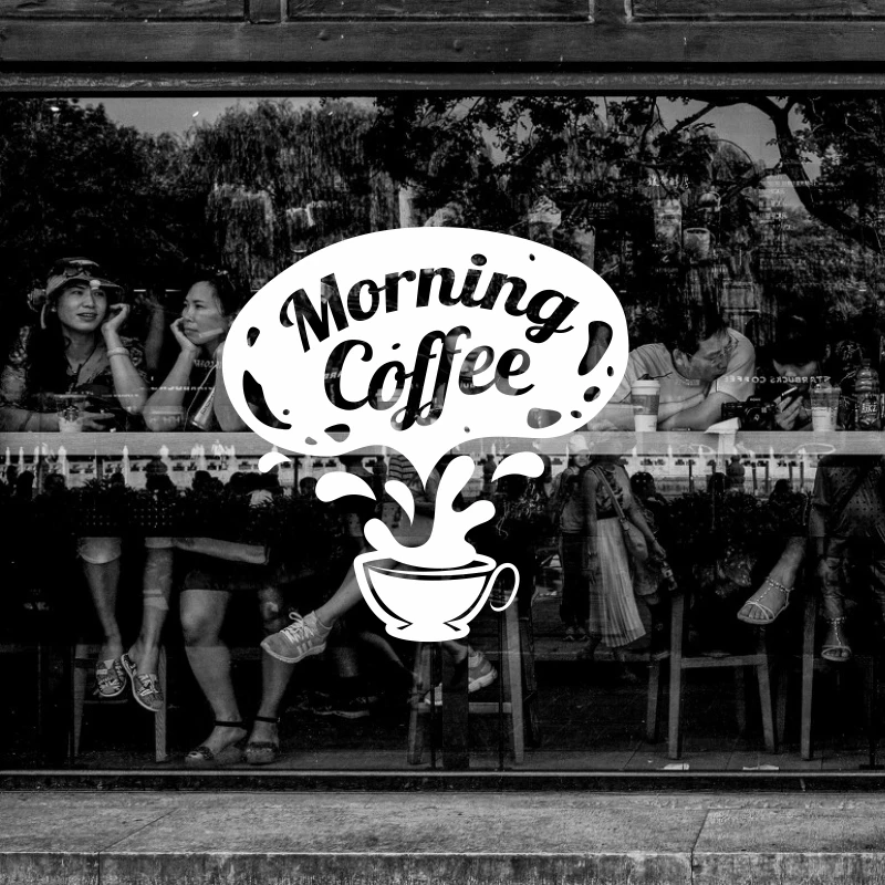 Dctal cafa decal The coffee shop stickers, the wall decorations  cafe decor mural etiqueta engomada cafa  stickers L863