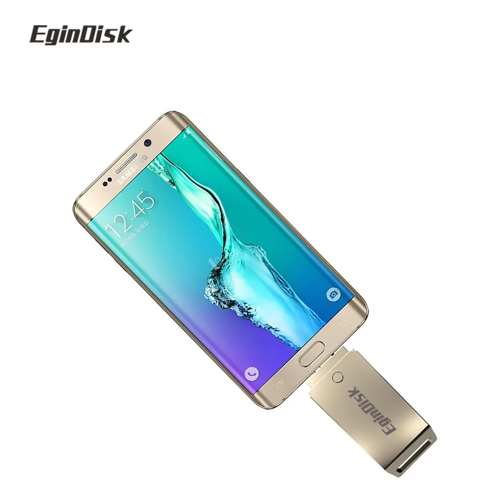 EginDisk диск на ключе подарок Otg USB флеш накопитель для телефона металлический