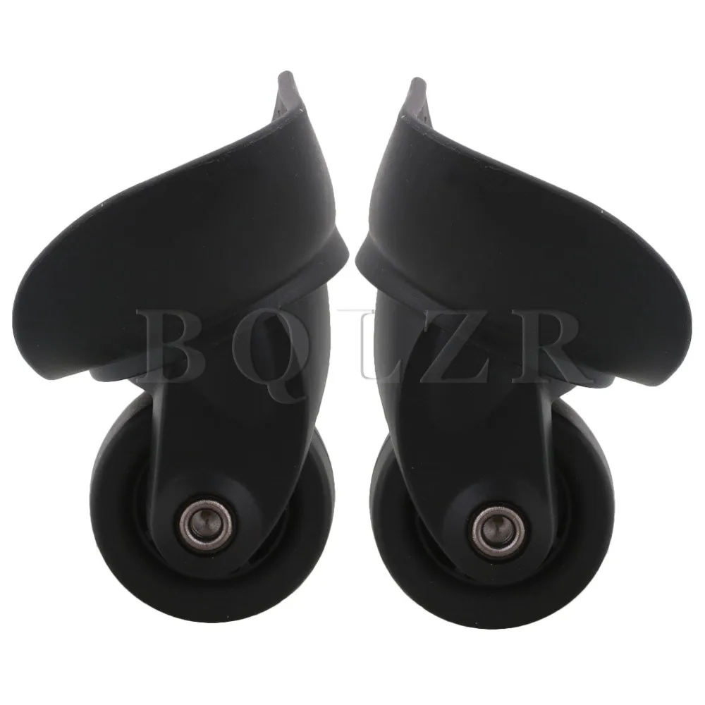 BQLZR черный 7 8x8 1x4 см левый и правый багажные колеса DIY набор из 2|set of|set diyset of luggage |