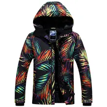 Мужская лыжная куртка с кокосовым принтом, Мужская зимняя спортивная верхняя одежда, мужская куртка для катания на лыжах и сноуборде, водонепроницаемая Лыжная одежда 10K