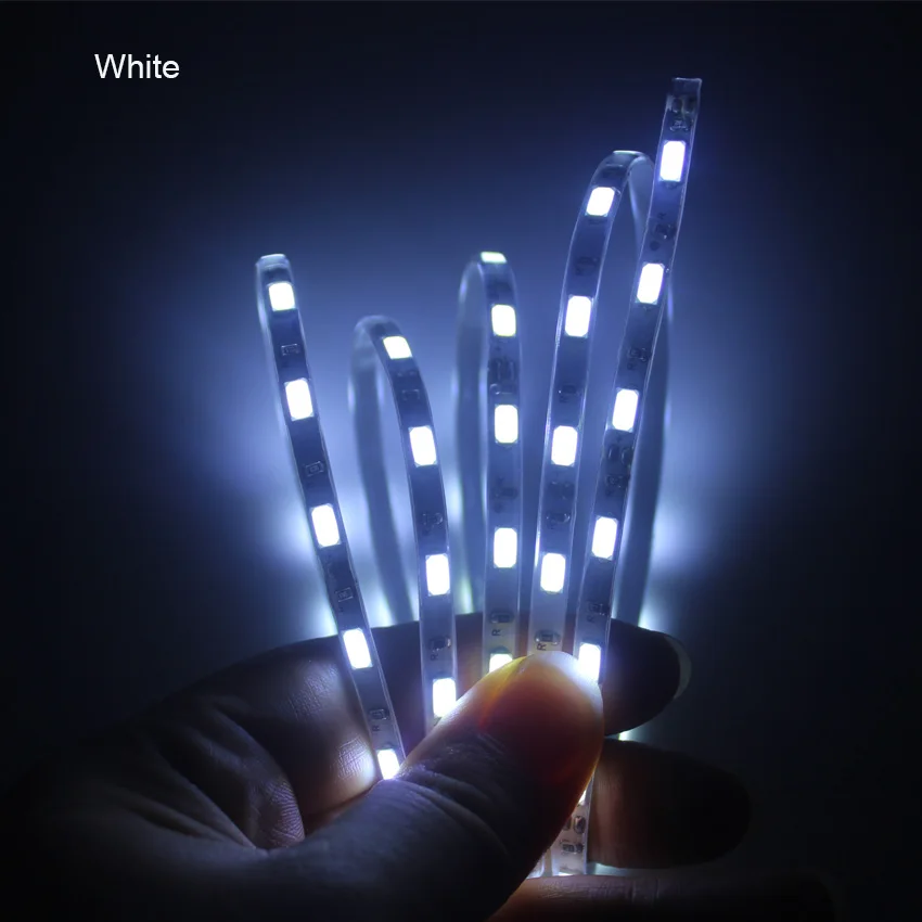 IKVVT 5V USB SMD 5730 5630 Светодиодная лента узкая для ТВ/компьютера Гибкая Диодная Высокая