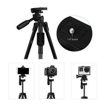 

Tripod for phone Portable Travel Camera Tripod Stand Compact Aluminum Alloy with Smartphone Holder BT Remote Control for Camera
