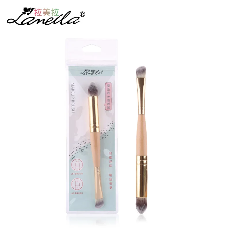 LAMEILA Makeup brush double head wood single stick smudge eyebrow beauty makeup tooI | Красота и здоровье
