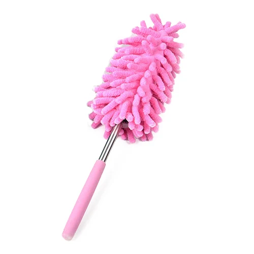 1PCS Retractable Chenille Feather Duster(pink)-in Dusters from Home