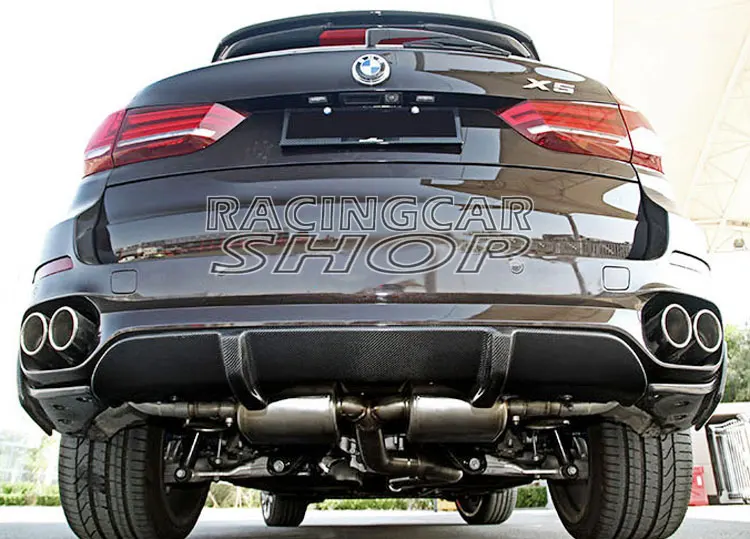 Real Carbon fiber Rear diffuser for BMW F15 X5 M-tech M-Sport bumper 2014up