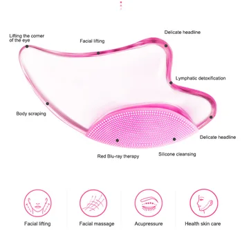 

Luminous Crystal Scraping Board Silicone Facial Massage Tools for SPA Skin Care Dropshipping DFA