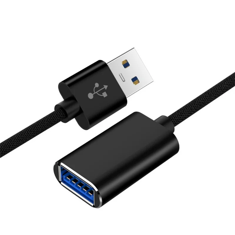 1 м USB Удлинительный кабель супер скорость USB 3,0 кабель синхронизации данных удлинитель Кабель удлинитель шнура провод для ноутбука ПК клавиатура принтер