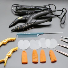 668 черный цвет Высочайшее качество плоский Горячее наращивание волос кератина склеивания инструмент тепла разъем утюг волос