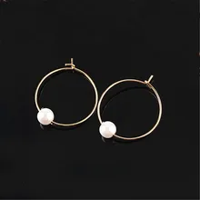 Минималистичные cos hm круглые жемчужные серьги-кольца из прозрачного стекла, серьги из бисера, женские серьги в старинном стиле