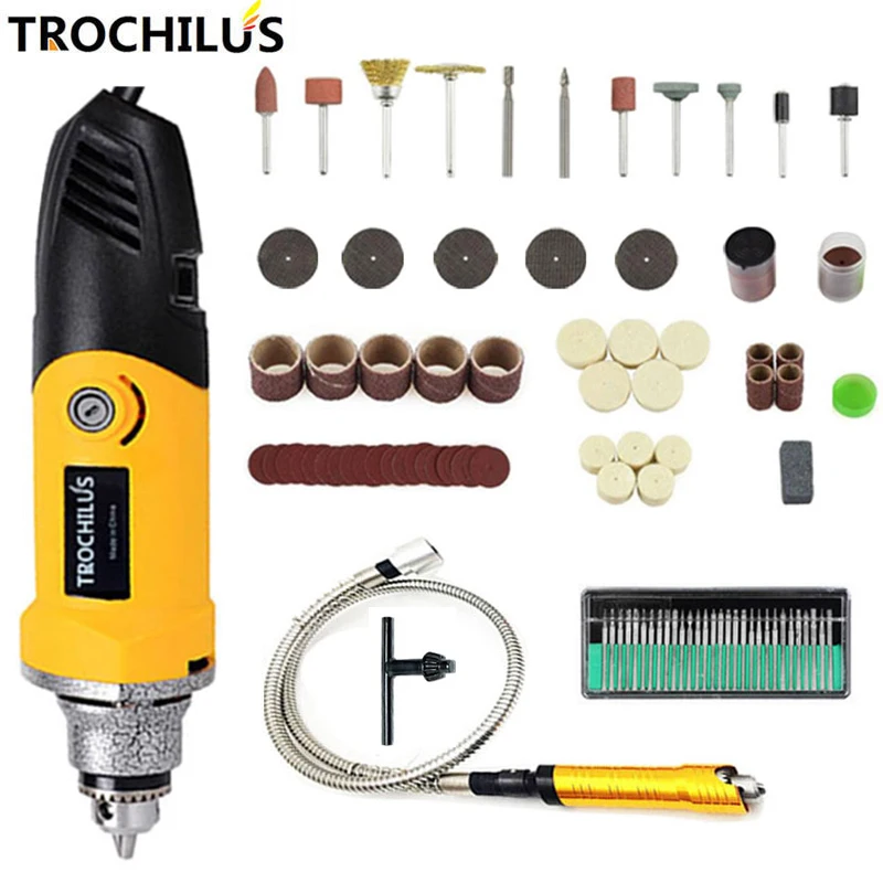 

Trochilus drill400W sharpening machine Rotary angle grinder engravers Variable Speed mini polisher Power Tool Set moledores80505