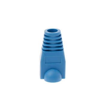 

OOTDTY 100Pcs/Lot Network Cable Plug Cap Cover Network Jack Plug RJ45 Connector Relief Boot Caps For Cat5 Cat6 Cable