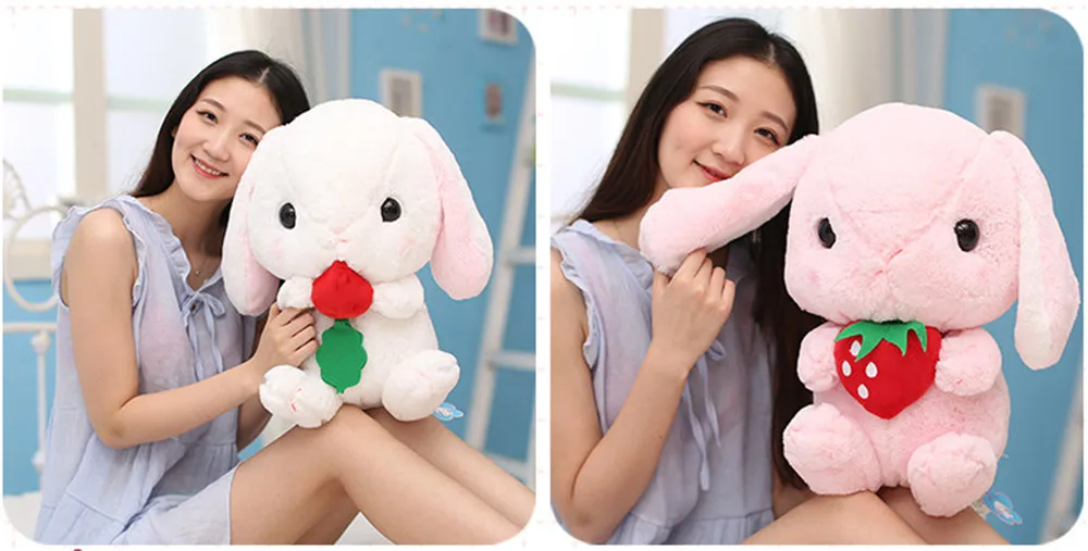 Fancytrader Lovely Plush Soft Cartoon Rabbit Toy Stuffed Giant Animal Bunny Nice Lover Gift 75cm 12