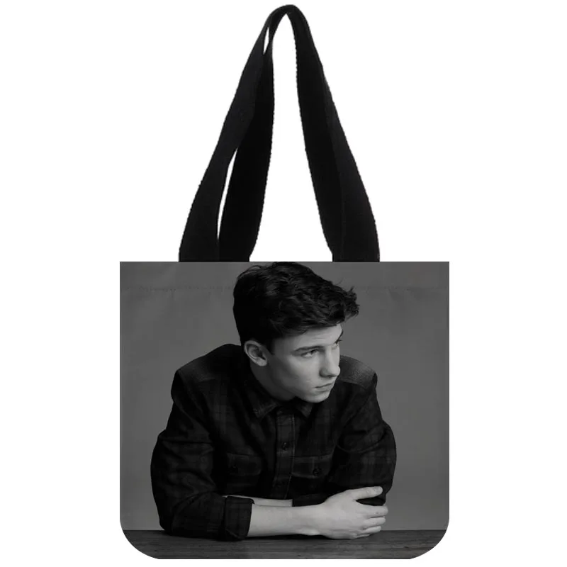 

Custom Shawn Mendes print canvas tote bag customized eco bags custom made shopping bags with logo