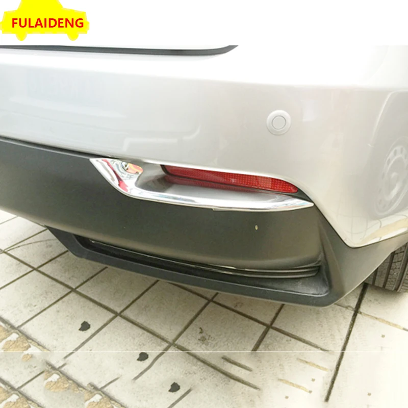 2 шт. для Lexus NX200 NX200t NX300h 2015-2018 ABS хромирование, задняя часть автомобиля противотуманная фара крышка Накладка автомобиля Средства для укладки
