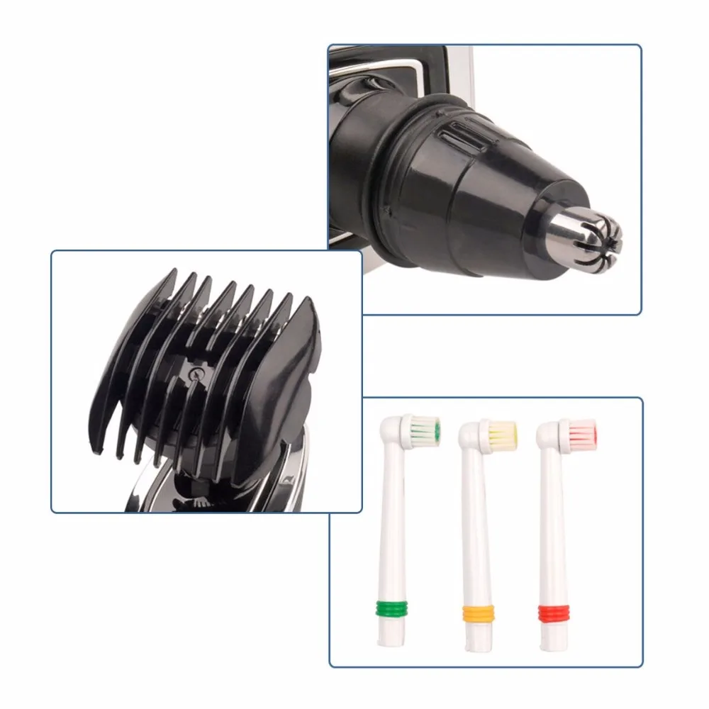 Kemei 4 In 1 Men s 4D Rechargeable Shaving Machine Electric Shaver Hair Trimmer Clipper Beard