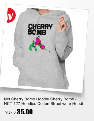 Nct вишневая бомба Толстовка NCT 127 Johnny Cherry Bomb толстовки Модные с длинным рукавом толстовки женская уличная одежда пуловер толстовка с принтом