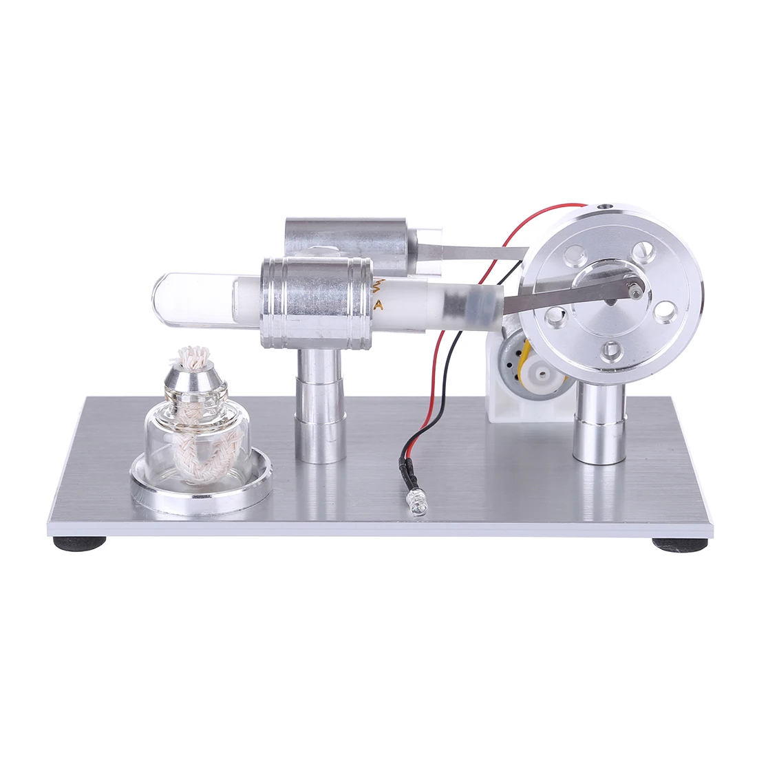 Стирлинга Стекло Горячие одноцилиндровый одной лампы внешнее сгорание тепла паровой Мощность Модель двигателя Физика Наука игрушки для