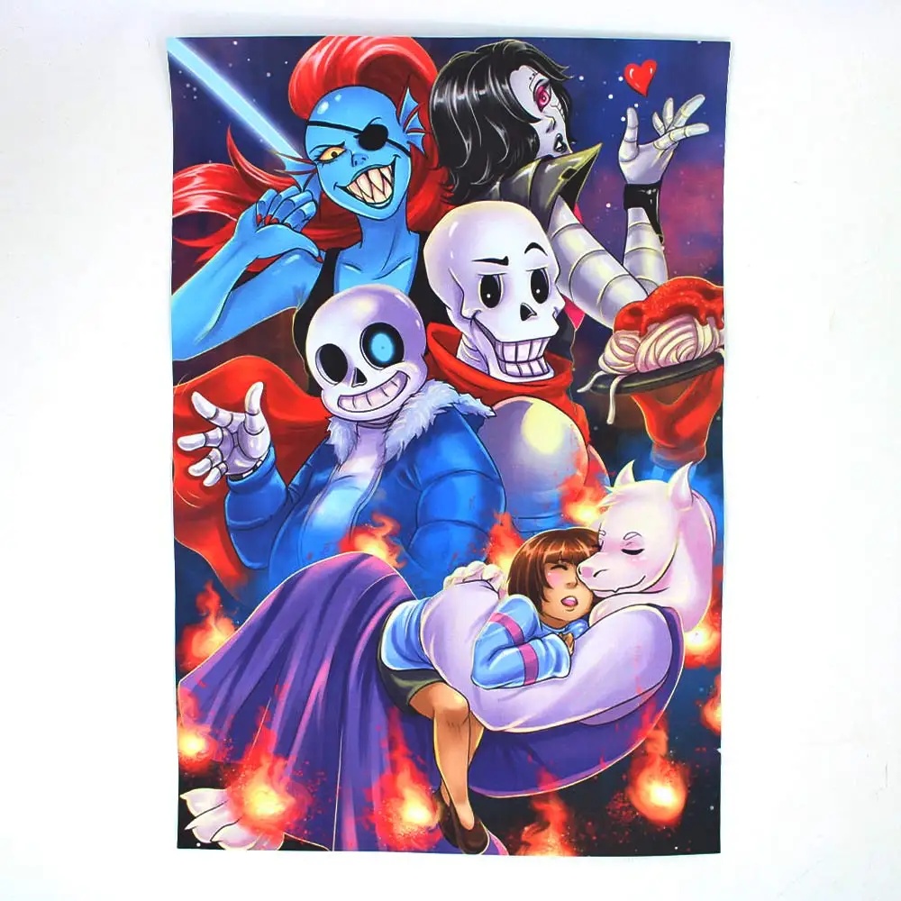 Giancomic 7 шт. подсказочные плакаты чистая АНТИЧНОСТЬ Горячая игра Sans Papyrus манга DIY