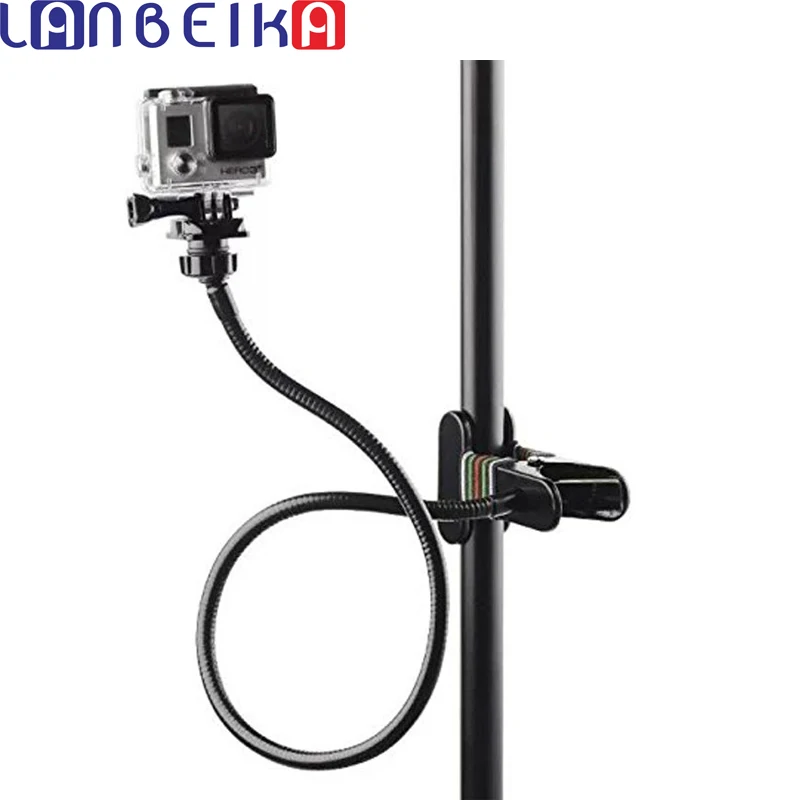 

Держатель для камеры LANBEIKA Monopod вращающийся гибкий держатель с большой панелью для Gopro 12 11 10 DJI OSMO Action 4 SJCAM SJ4000 SJ8