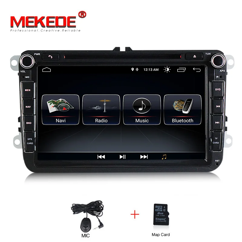 Mekede android 8,1 Автомобильный мультимедийный плеер для VW Skoda Octavia/Fabia/Rapid/Yeti/Superb/Seat Altea/Leon/Alhambra - Цвет: 8inch model