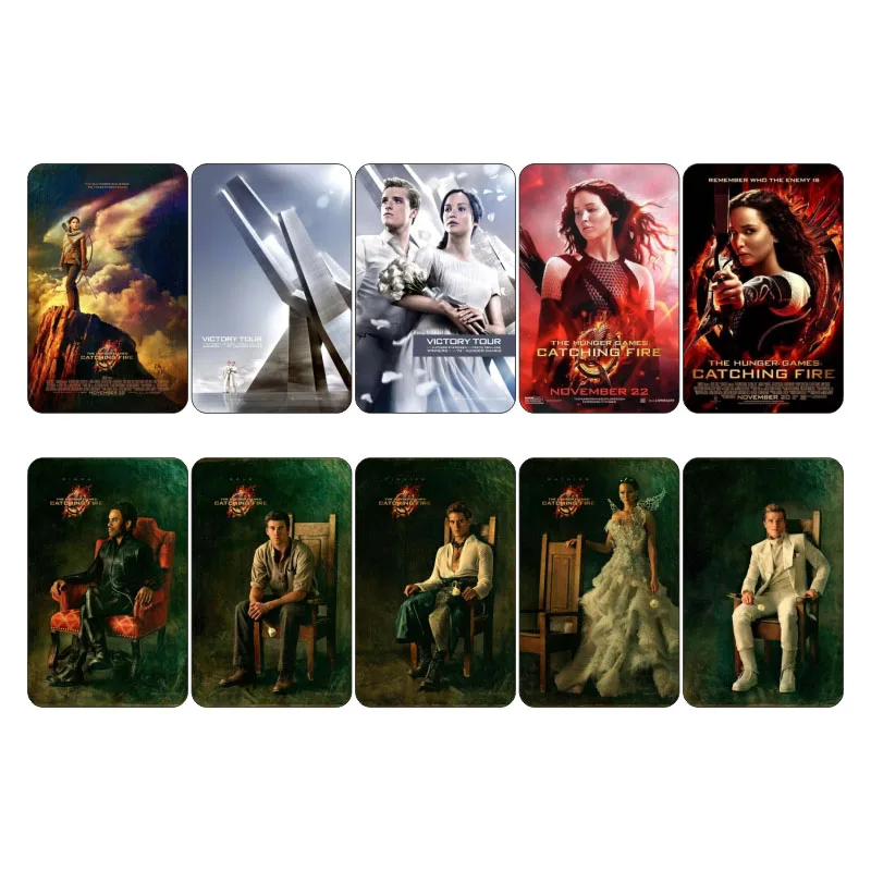 

The Hunger Games Catching Fire Movie Collectible Planner Scrapbooking Sticker Card Mini Poster Decor Credit Bus ID Card Stickers