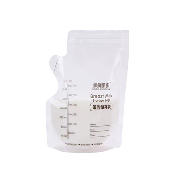 

New Portable 60PCS/Set Disposable Practical Baby Food Storage Breast Milk Storage Bags 250ml Freezer Safe Feeding Bags