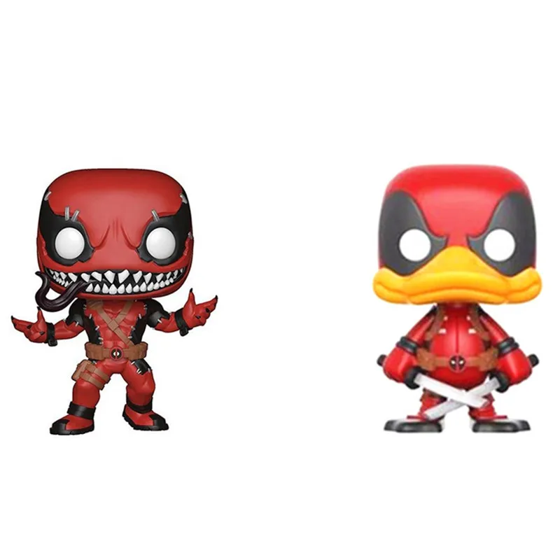 

NEW 10cm The Avengers Alliance Deadpool The Duck Venompool action figure big Bobble Head Q Edition no box for Car Decoration
