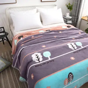 

1 Ps Polyester Winter Warm Blanket Super Soft Plush Fleece Blanket Throw Rug Sofa Bed Sheet Blanket 150*200/180*200/200*230cm