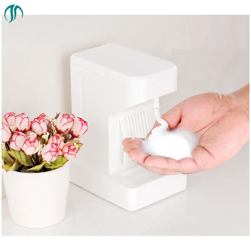 

500ML Stand Foam Dispenser Automatic Soap Dispenser Soap Save White Smart Countertop Dispensers Automatic Foaming Dispensers